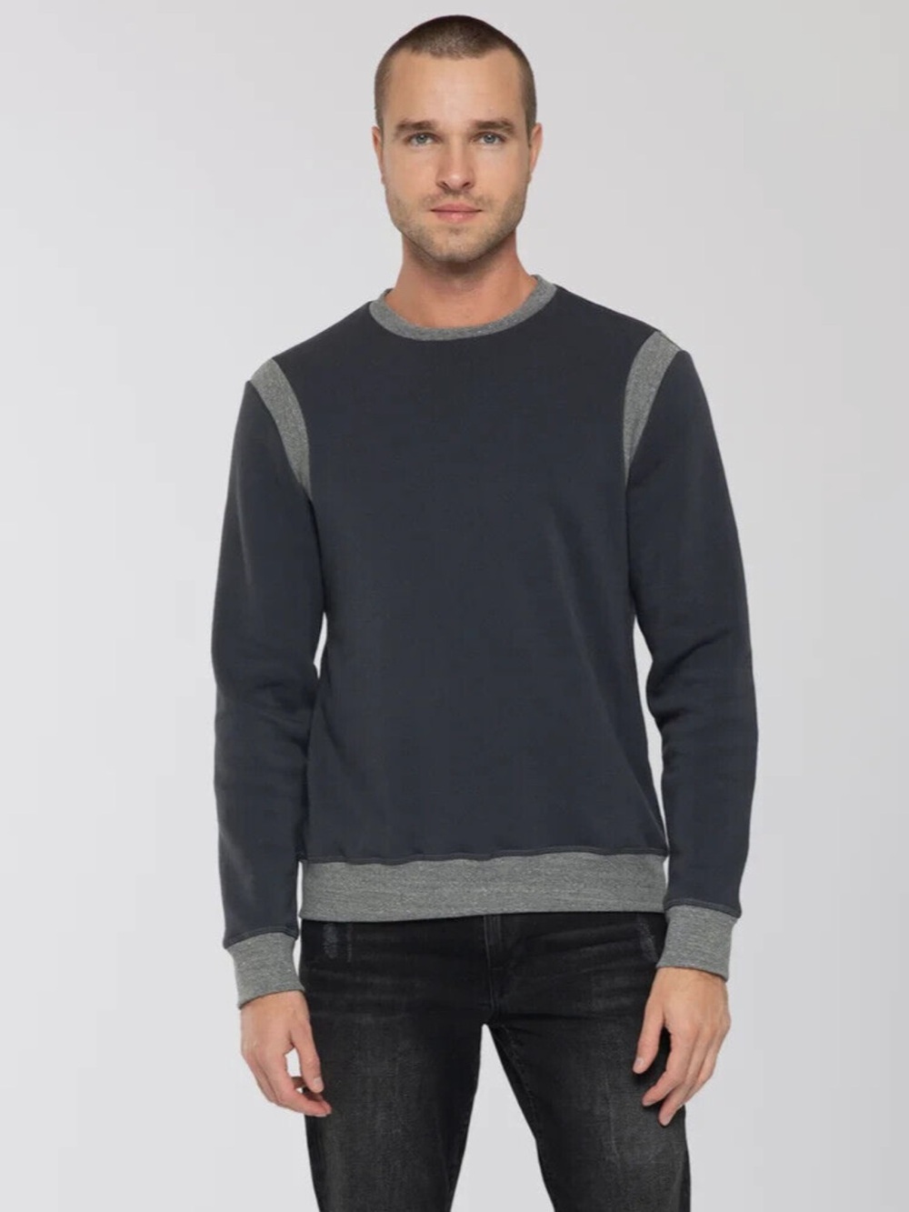 SOL Angeles Sweatshirt Men’s Large Gray Pullover Crewneck Made in USA NWT
